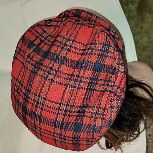 Pendleton. Made in USA. Vintage. Wool Newsboy Driving Cap. Tartan. Size M - Picture 4 of 10